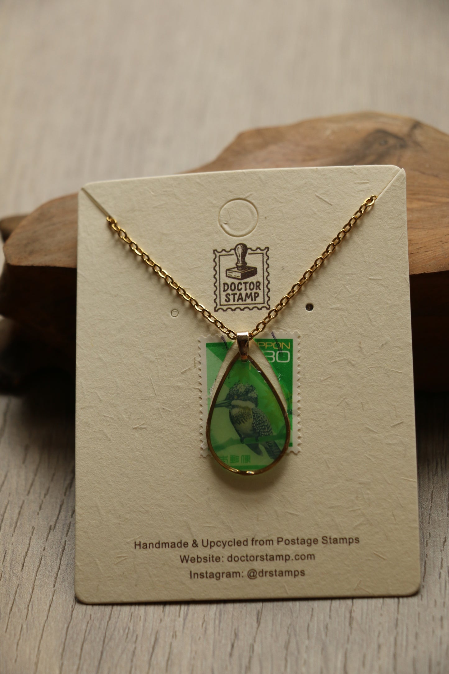 Bird Stamp Necklace