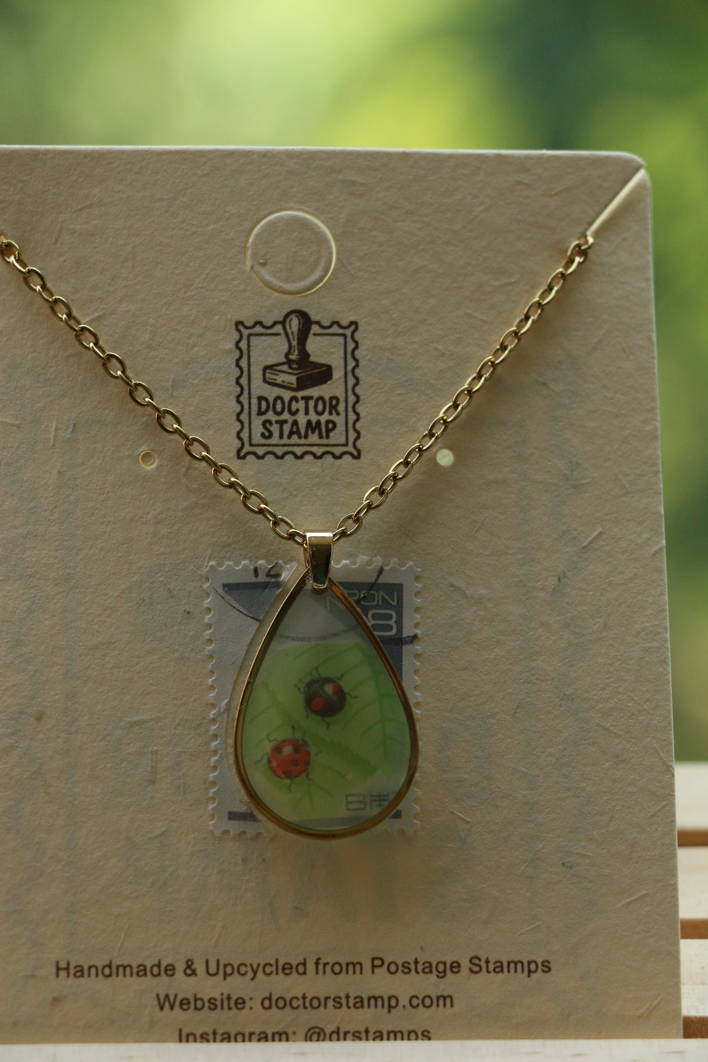 Beetle Stamp Necklace