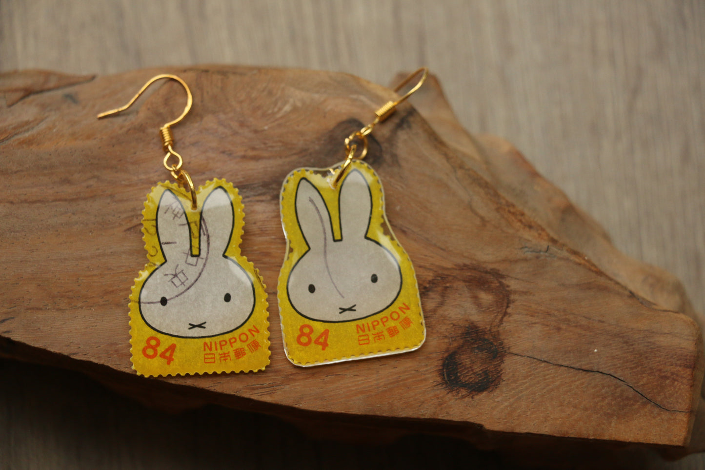 Miffy Series – Japanese Postage Stamp Earrings