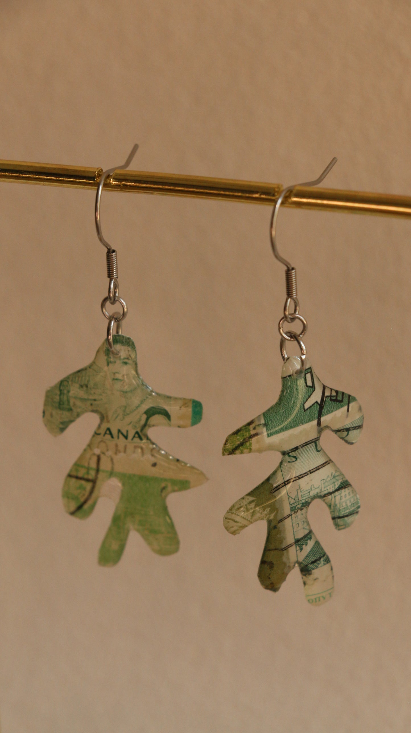 Postage Stamp Earrings