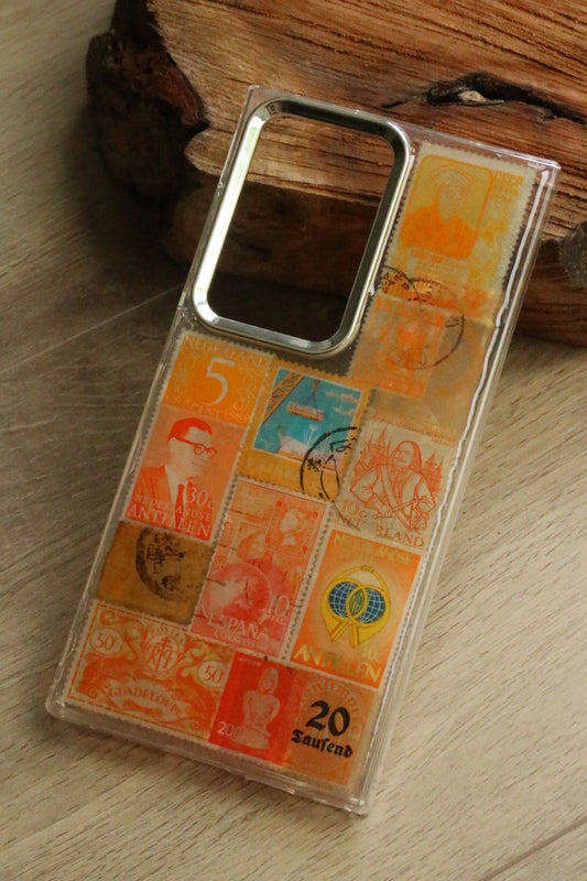 Handmde Collage Stamp Phonecase