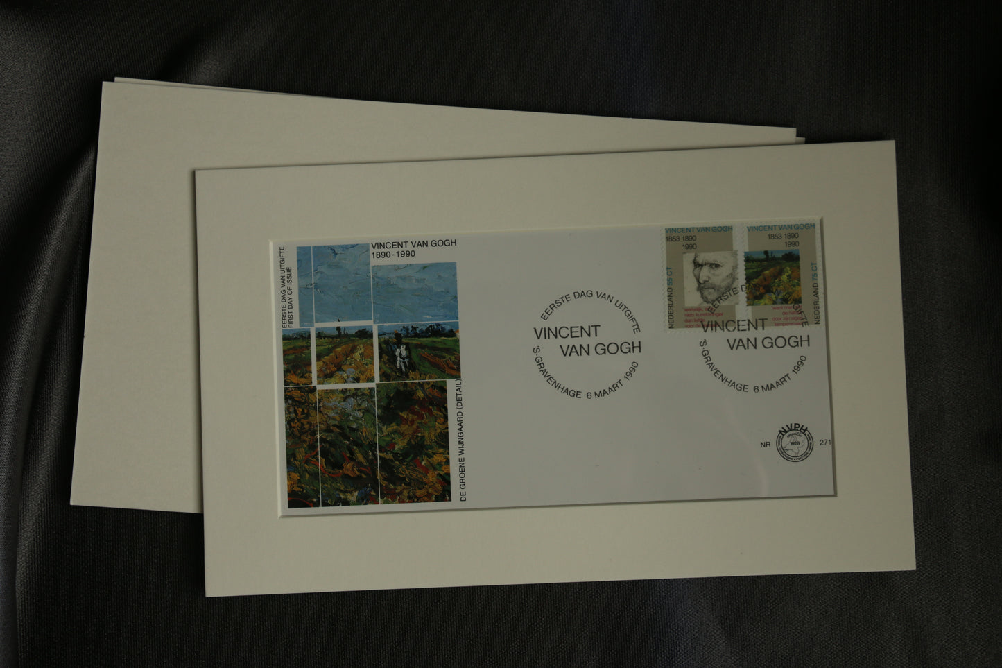 Framed First Day Cover of the Vincent van Gogh Centenary (1990)