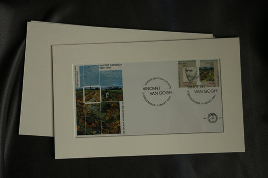 Framed First Day Cover of the Vincent van Gogh Centenary (1990)