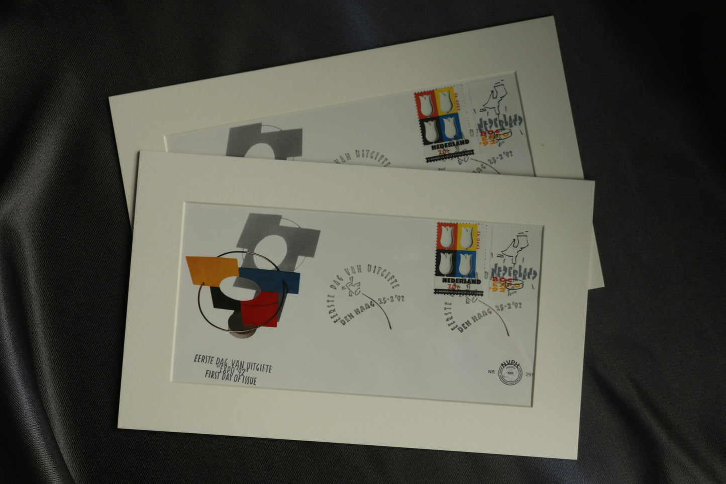Framed First Day Cover of Netherlands Tulip Stamp (1992)