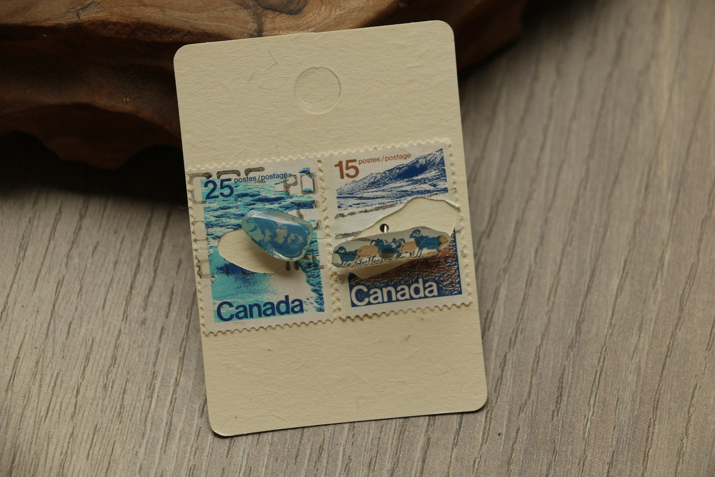Canada Animal Stamp Stud Earrings